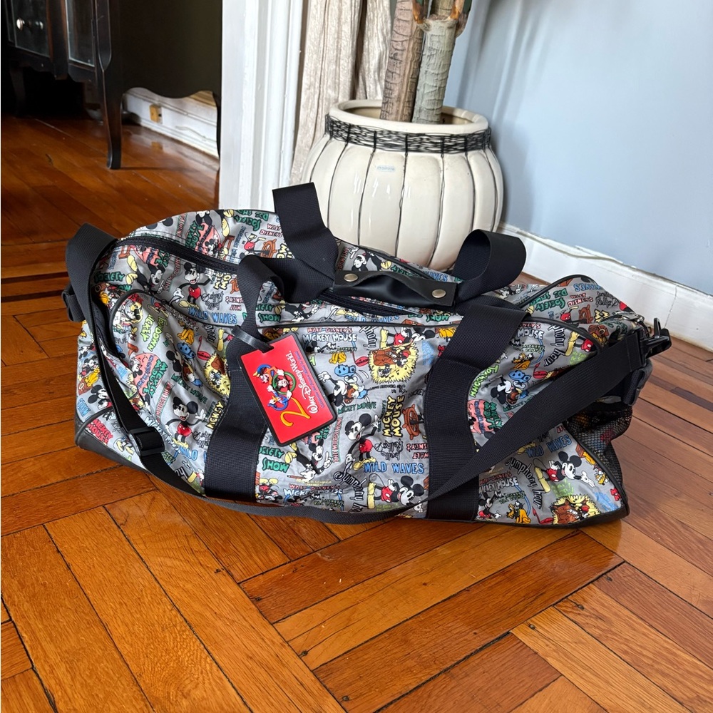 Vintage Walt Disney Gallery Retro Mickey Large Duffle Bag